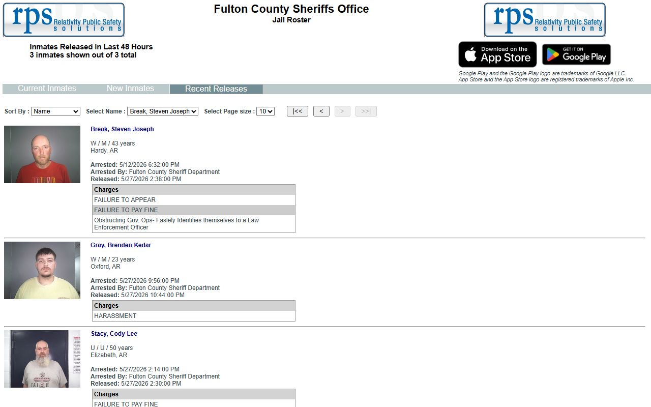 Fulton County jail mugshots recent releases roster view